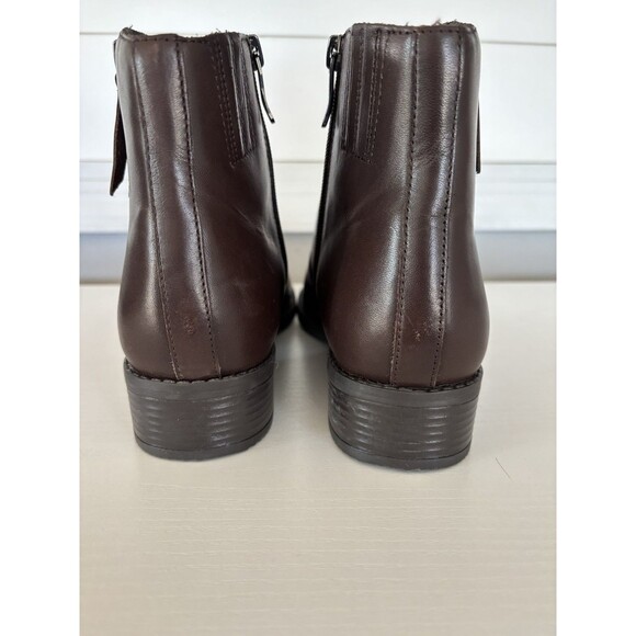 Easy Spirit Women's Brown Vintage Lacy Block-Heel Round Toe Booties Shoe Sz 8.5W - Picture 3 of 7